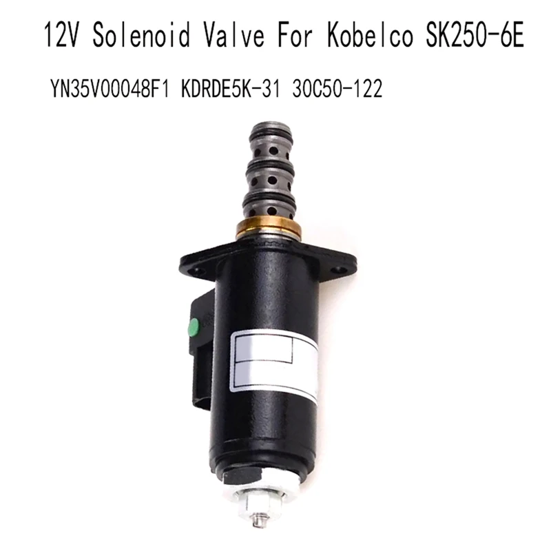 12 V Solenoid Valve For Kobelco SK250-6E Excavator YN35V00048F1 KDRDE5K-31 30C50-122
12 V Solenoid Valve For Kobelco SK250-6E Excavator YN35V00048F1 KDRDE5K-31 30C50-122
