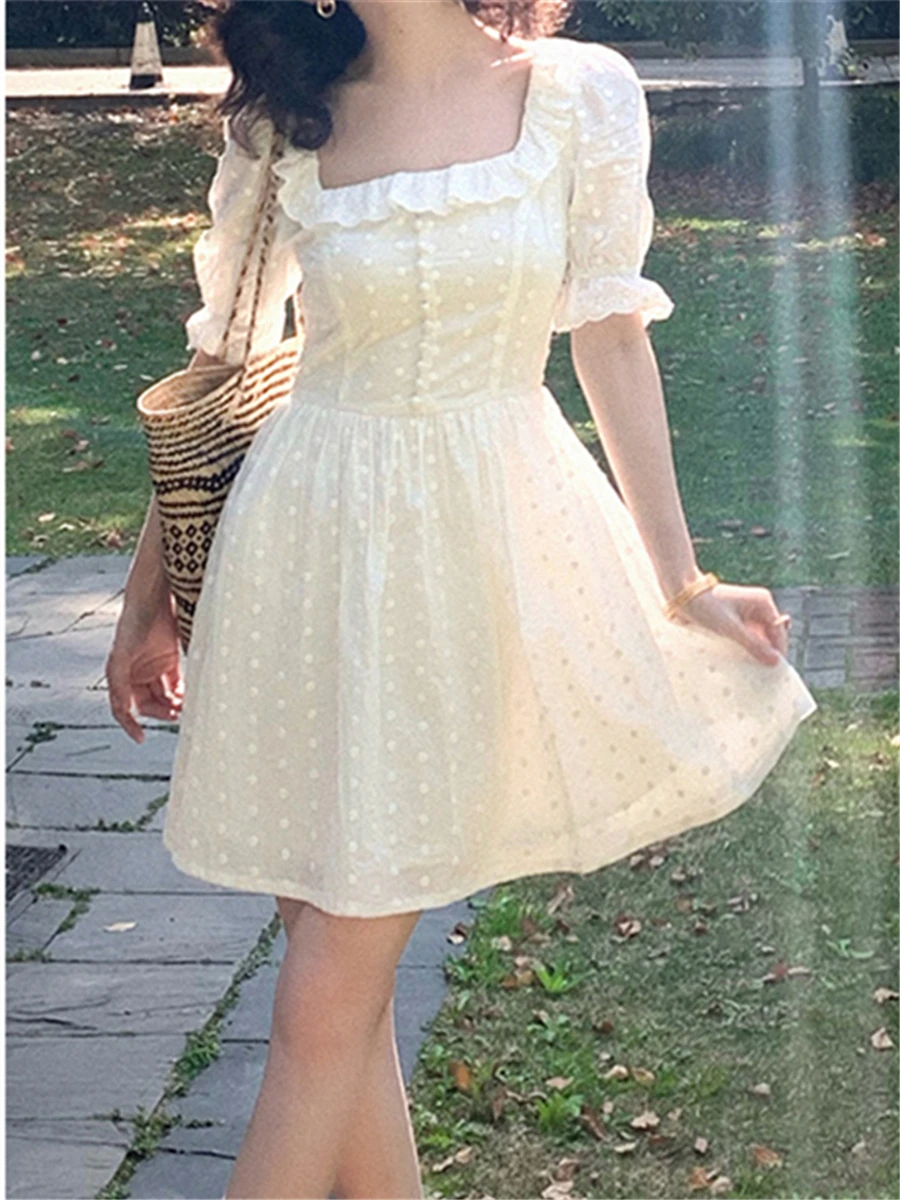 White Dress Woman Elegant Pure Color Y2K Office Lady Casual Fashion Mini Dresses Korean Style 2023 Summer Chic Female Clothes
White Dress Woman Elegant Pure Color Y2K Office Lady Casual Fashion Mini Dresses Korean Style 2023 Summer Chic Female Clothes