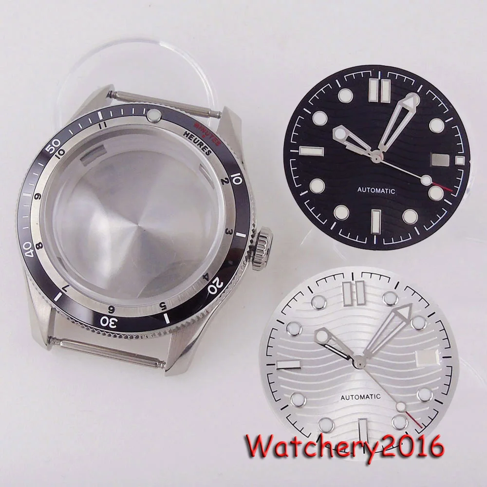 40mm Watch Case For NH35 NH36 ETA 2824 PT5000 Double Bow Sapphire Glass 200M Waterproof Diver Automatic Movement Screw Crown
40mm Watch Case For NH35 NH36 ETA 2824 PT5000 Double Bow Sapphire Glass 200M Waterproof Diver Automatic Movement Screw Crown
