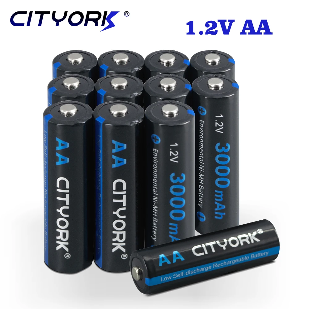 CITYORK AA rechargeable battery 3000mAh 1.2V aa battery Ni-MH 2A batteries for camera microphone rechargeable AA batteries
CITYORK AA rechargeable battery 3000mAh 1.2V aa battery Ni-MH 2A batteries for camera microphone rechargeable AA batteries