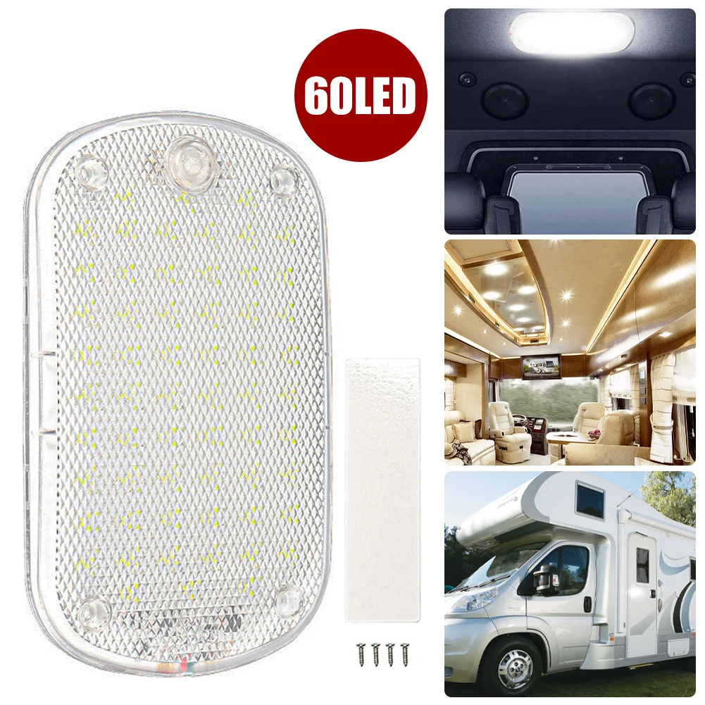 12V-85V Car Interior Light With 60 Bright LED Lamp Beads Dome Light Auto Interior Night Reading Ceiling Lights For RV Truck
12V-85V Car Interior Light With 60 Bright LED Lamp Beads Dome Light Auto Interior Night Reading Ceiling Lights For RV Truck