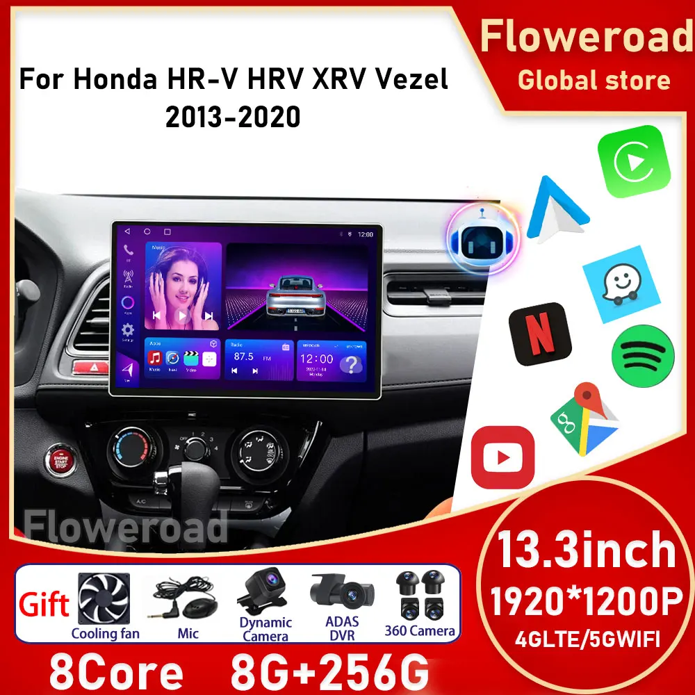 Автомагнитола 2 Din для Honda HRV H RV Vezel XRV 2013 - 2018 с радио и GPS, мультимедийный видеоплеер, автостерео экран Carplay без DVD
Автомагнитола 2 Din для Honda HRV H RV Vezel XRV 2013 - 2018 с радио и GPS, мультимедийный видеоплеер, автостерео экран Carplay без DVD