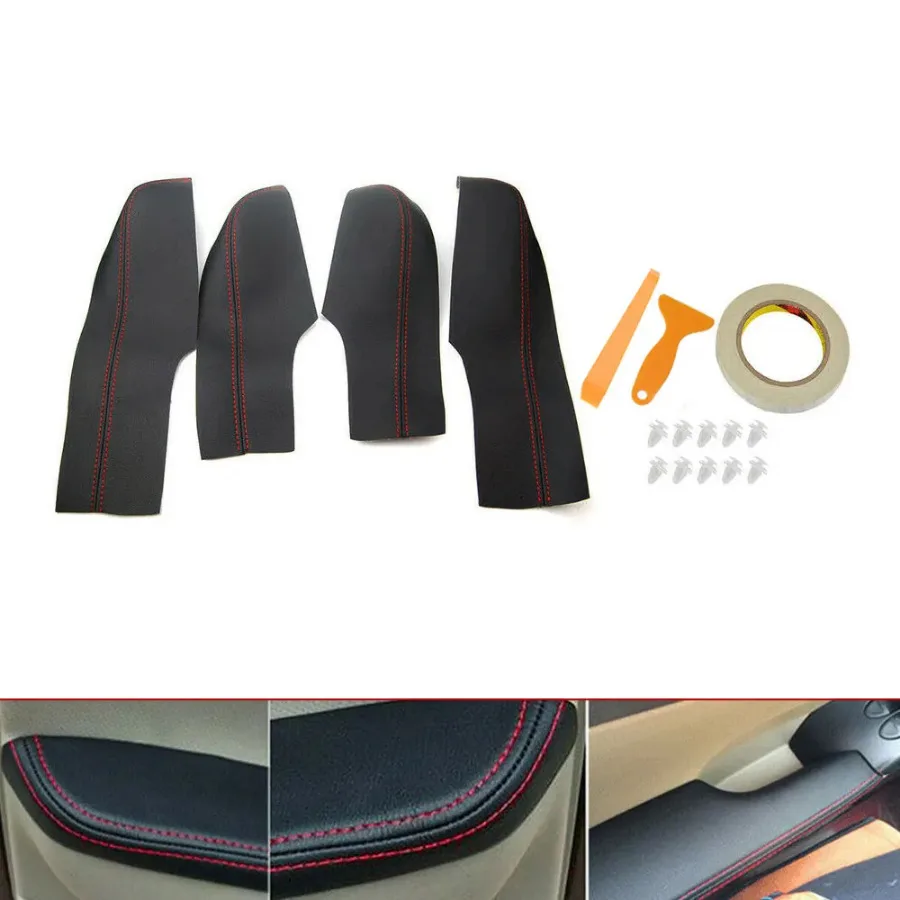 

Microfiber Leather 4 Door Auto Car Handle Panel Armrest Cover Trim Protective Mount Fittings for Honda Civic 8th Gen 2006-2011