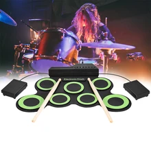 Electronic Roll Up Drum Kit Digital 7-Pad With Drumsticks Foot Pedals DC 5V POP Rock Latin Electro Percussion Heavy Rock
Electronic Roll Up Drum Kit Digital 7-Pad With Drumsticks Foot Pedals DC 5V POP Rock Latin Electro Percussion Heavy Rock