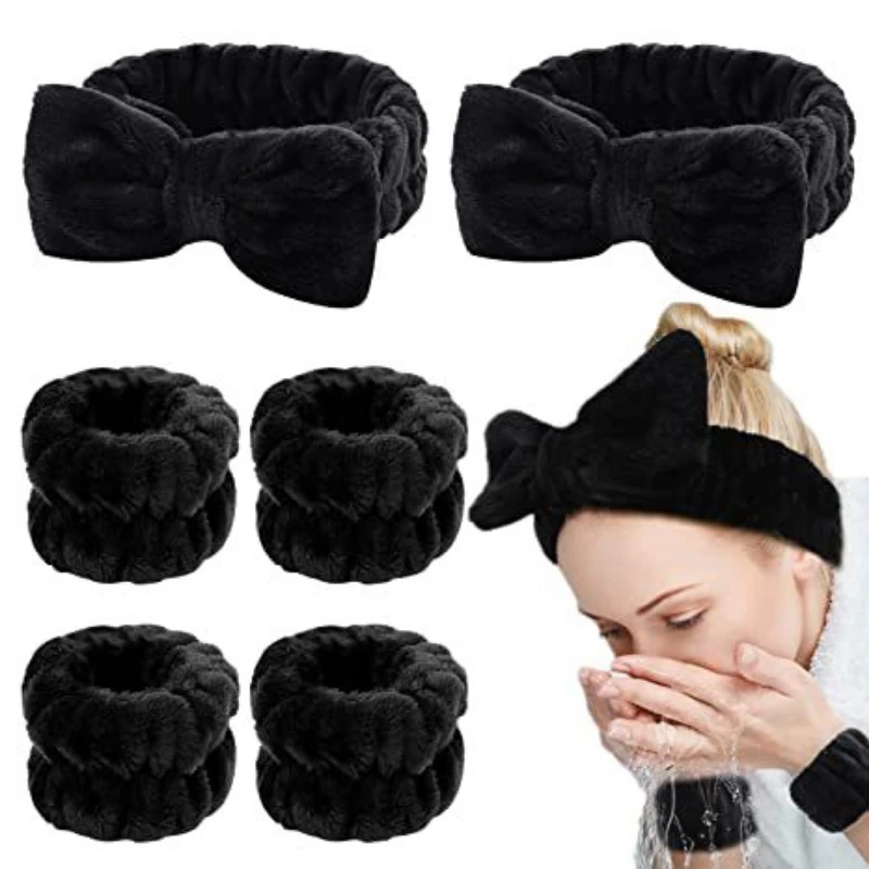 6 pcs Wash Face Headbands For Women Coral Fleece Hair Bands Cuff Waterproof Bands Absorbent Wristbands Headband Hair Accessories
6 pcs Wash Face Headbands For Women Coral Fleece Hair Bands Cuff Waterproof Bands Absorbent Wristbands Headband Hair Accessories