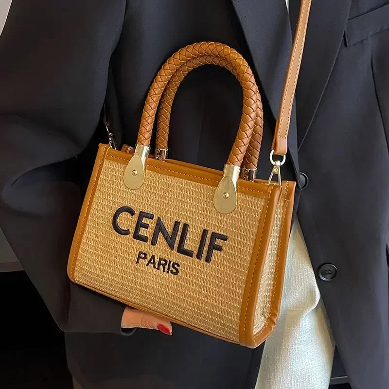Holiday Style Grass Woven Handbag for Women's Fashion Brand 2024new Popular Crossbody Bag Small Casual Beach Square Shoulder Bag
Holiday Style Grass Woven Handbag for Women's Fashion Brand 2024new Popular Crossbody Bag Small Casual Beach Square Shoulder Bag