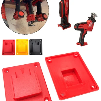 Dewalt용 가정용 도구 홀더, 4 개의 장착 못이 있는 드릴 도구 마운트, Milwaukee M18 18 18V 도구 걸이, 드롭십, 14.4V 18V 20V