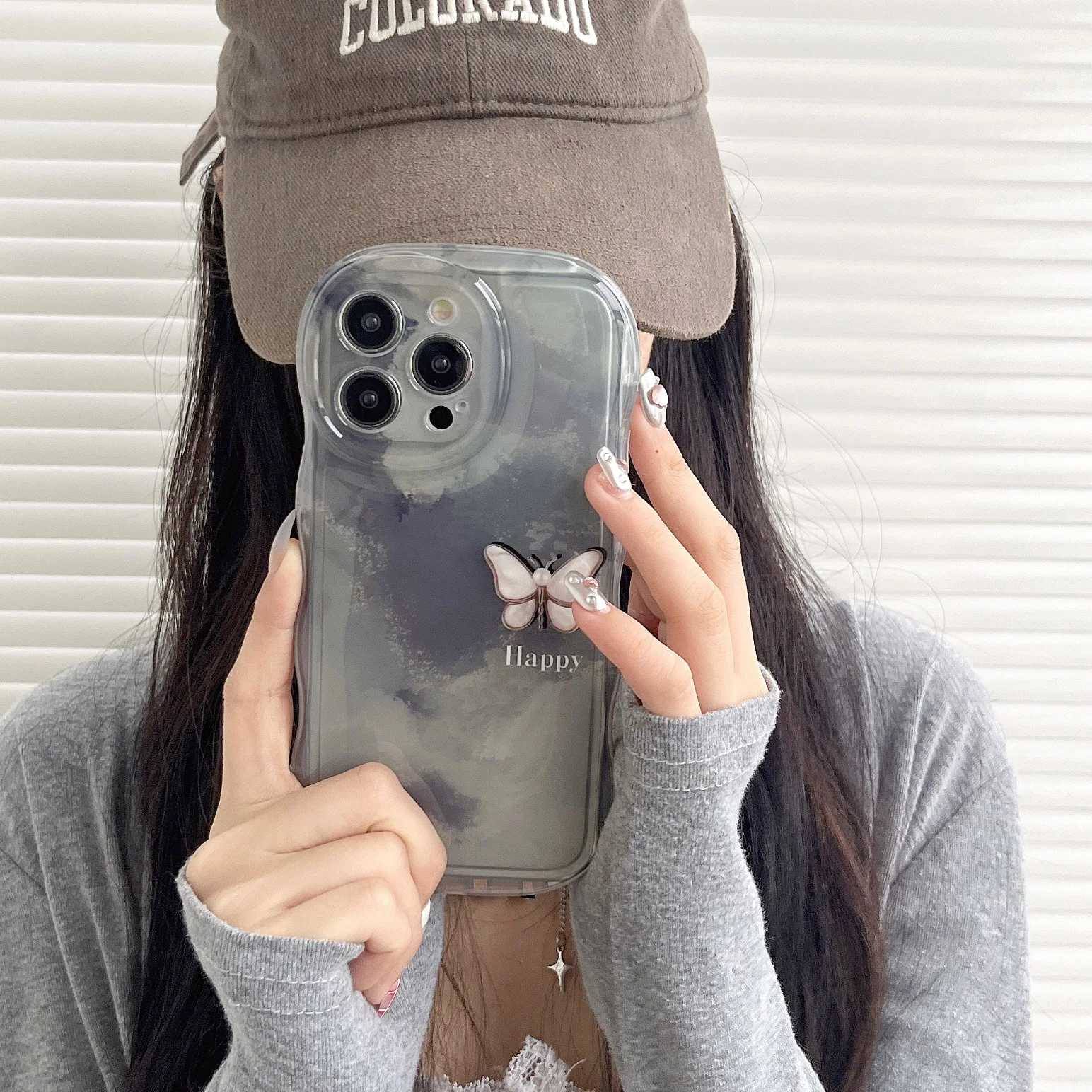 IPhone 15/14 promax Wave niche Instagram Halo Dyed Butterfly Anti Drop Women's New Phone Case
IPhone 15/14 promax Wave niche Instagram Halo Dyed Butterfly Anti Drop Women's New Phone Case