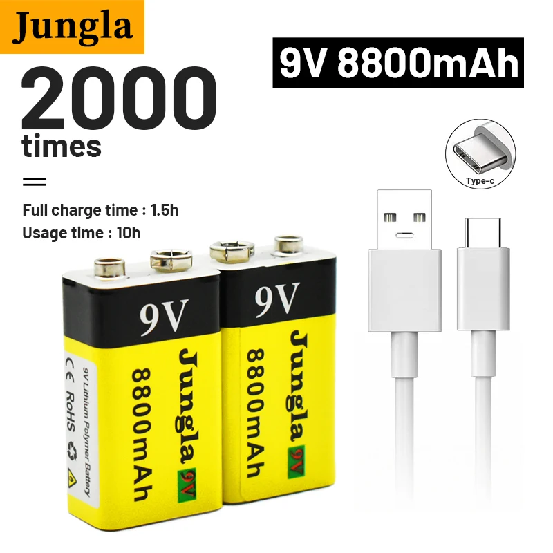 Free ShippingBatterie Lithium-ion Rechargeable USB 9V 8800mAh Pour Multimètre Microphone Jouet Télécommande KTV Lithium
Free ShippingBatterie Lithium-ion Rechargeable USB 9V 8800mAh Pour Multimètre Microphone Jouet Télécommande KTV Lithium