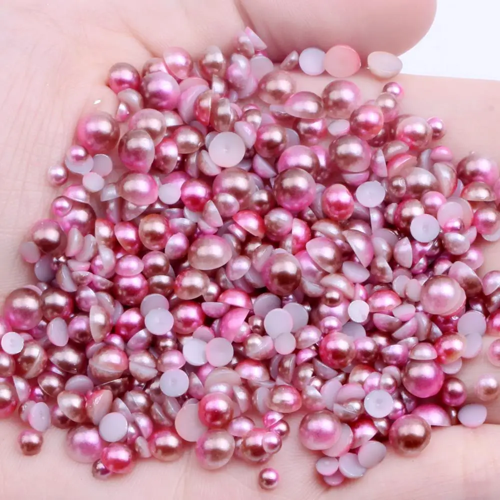 Small Pack 3-10mm Coffee And Dark Blue And Dark Coffee RainBow Color Half Round Pearls Flatback DIY Nail Art Decorations
Small Pack 3-10mm Coffee And Dark Blue And Dark Coffee RainBow Color Half Round Pearls Flatback DIY Nail Art Decorations