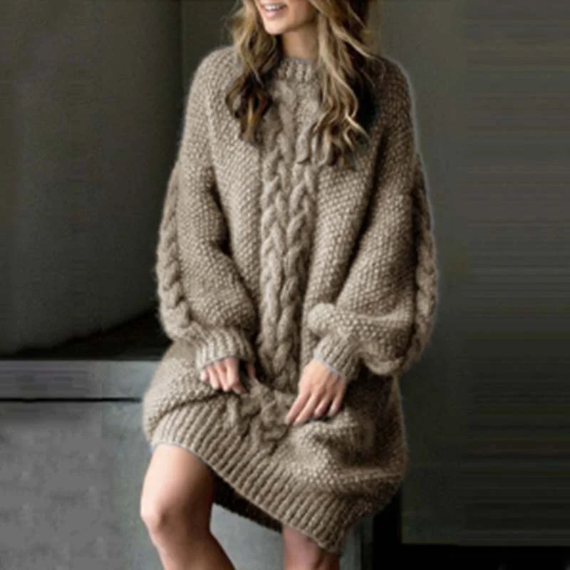 Women's Knitted Sweater Dress 2022 Fashion Long Sleeves Solid Color Casual O-Neck Sexy Outfits Pullovers S-5XL New Autumn Winter
Women's Knitted Sweater Dress 2022 Fashion Long Sleeves Solid Color Casual O-Neck Sexy Outfits Pullovers S-5XL New Autumn Winter
