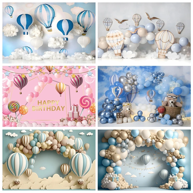 Hot Air Balloon Background Photography Baby 1st Birthday Party Decor Photocall Baby Shower Portrait for Boy Girls First Birthday
Hot Air Balloon Background Photography Baby 1st Birthday Party Decor Photocall Baby Shower Portrait for Boy Girls First Birthday