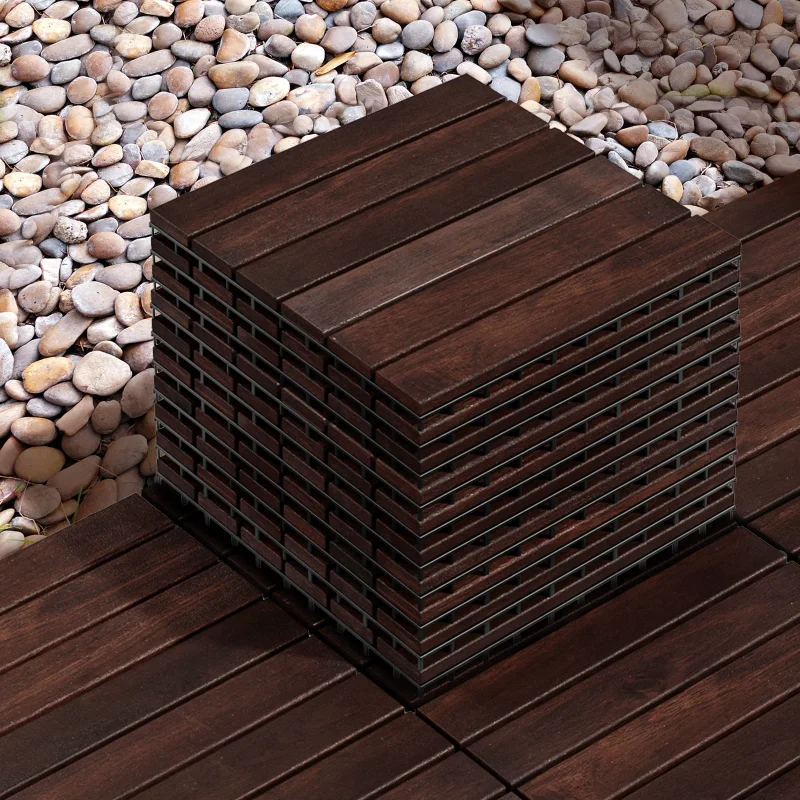Terry Interlocking Deck Tiles - 10 Pieces Waterproof Acacia Wood Patio Tiles, Flooring Tiles for Both Indoor and Outdoor - Dec
Terry Interlocking Deck Tiles - 10 Pieces Waterproof Acacia Wood Patio Tiles, Flooring Tiles for Both Indoor and Outdoor - Dec