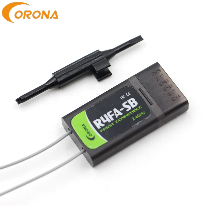 100% Authentic CORONA R4FA-SB 4 Channel 2.4GHZ FUTABA FASST COMPATIBLE S.BUS RECEIVER FOR RC Quadcopter Compatible with 14SG | Игрушки и