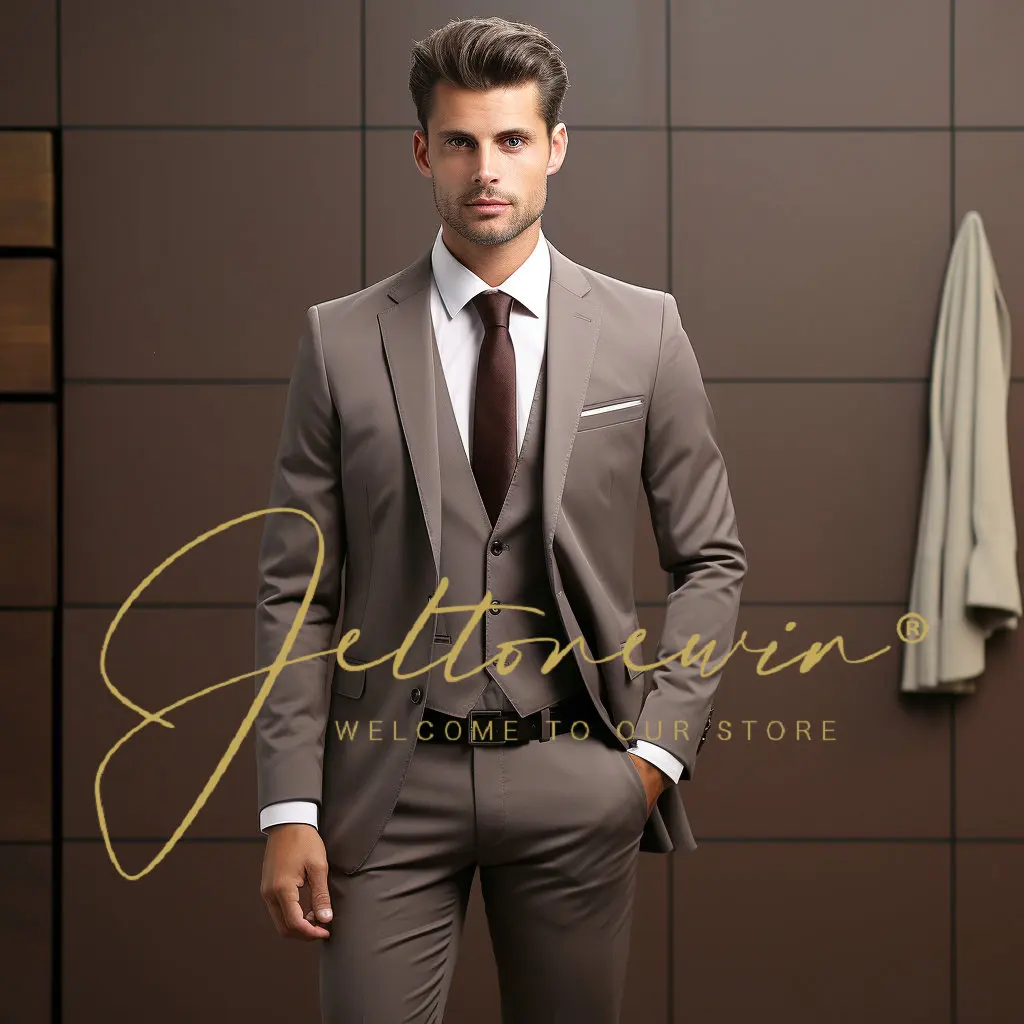 Индивидуальный пошив, мужские костюмы, официальная одежда для жениха из 3 предметов, пиковый отворот, две пуговицы, деловые Свадебные смокинги, блейзер + жилет + брюки, мужской костюм
Индивидуальный пошив, мужские костюмы, официальная одежда для жениха из 3 предметов, пиковый отворот, две пуговицы, деловые Свадебные смокинги, блейзер + жилет + брюки, мужской костюм