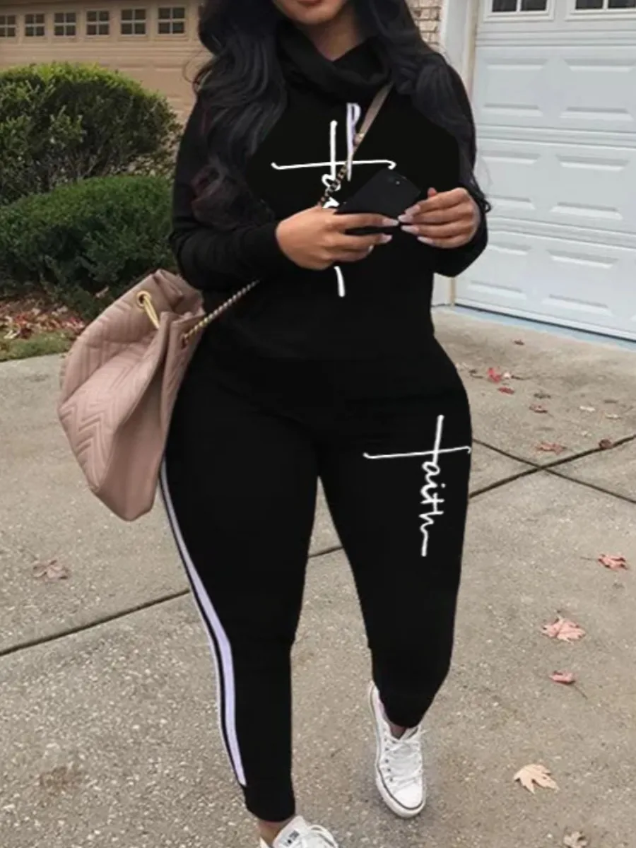 LW Plus Size Two Piece Outfits For Women Jogging Suits Casual Tracksuit Letter Print Striped Tracksuit Set 2023 Autumn NEW 2pcs
LW Plus Size Two Piece Outfits For Women Jogging Suits Casual Tracksuit Letter Print Striped Tracksuit Set 2023 Autumn NEW 2pcs