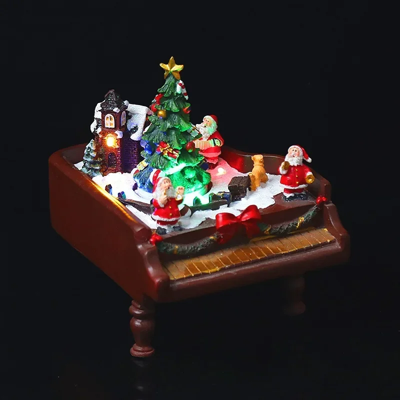 2022 Christmas Village Home Decor Spinning Christmas Tree LED Music Ornament Piano Santa Claus Resin House Villa Christmas Gift
2022 Christmas Village Home Decor Spinning Christmas Tree LED Music Ornament Piano Santa Claus Resin House Villa Christmas Gift