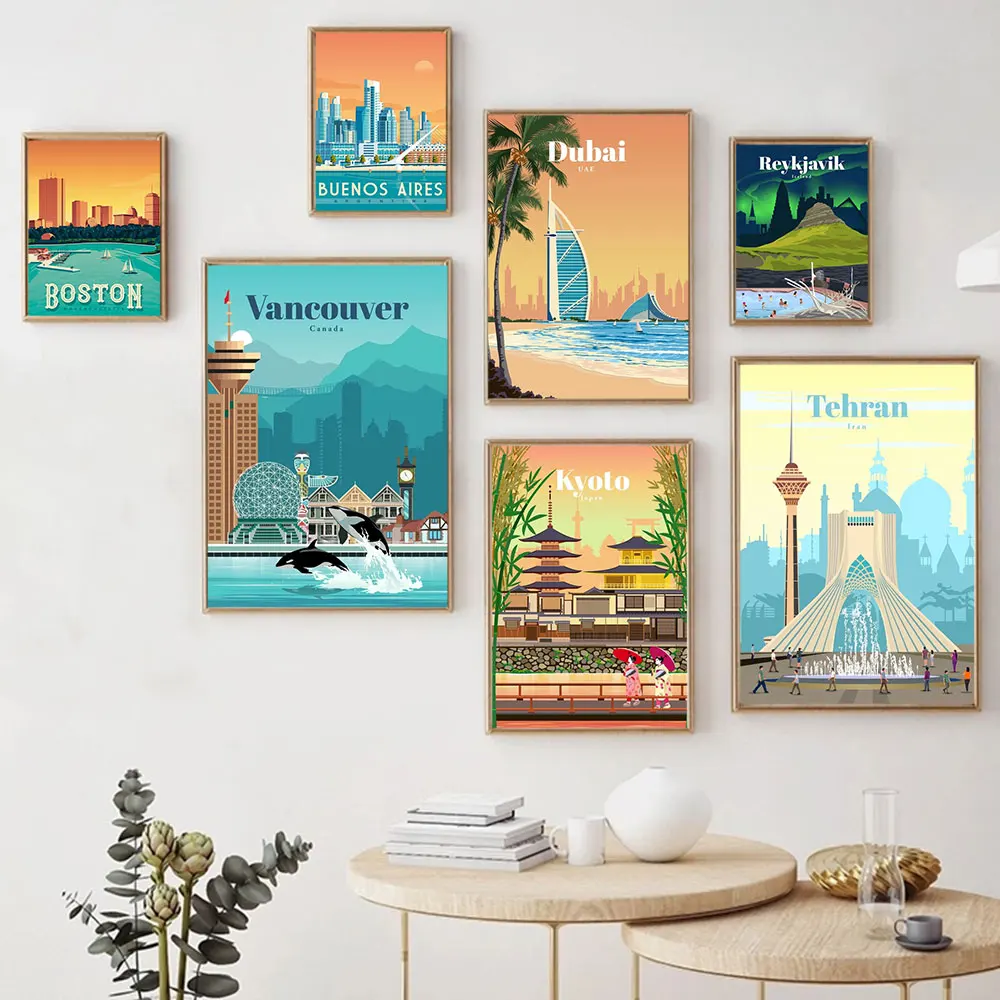 Nordic City Tourist Landscape Posters and Print Sunset Canvas Painting Wall Art Pictures For Living Room Modern Home Decor Gift
Nordic City Tourist Landscape Posters and Print Sunset Canvas Painting Wall Art Pictures For Living Room Modern Home Decor Gift
