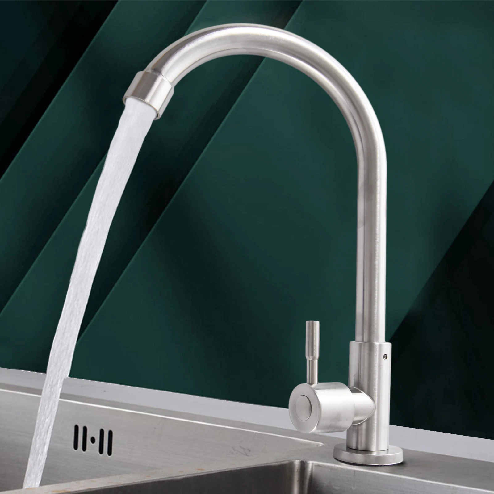 Kitchen Faucet Water Purifier Stainless Steel Single Lever Hole Tap Cold Water Convenient For Countertop Sink Or Bathroom
Kitchen Faucet Water Purifier Stainless Steel Single Lever Hole Tap Cold Water Convenient For Countertop Sink Or Bathroom