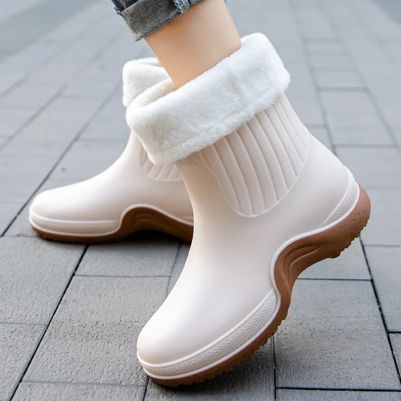 Women Mixed Colors Rain Boots Female Outdoor Non-slip Waterproof Work Water Shoes Winter Fashion Warm Rainboots Rubber Galoshes
Women Mixed Colors Rain Boots Female Outdoor Non-slip Waterproof Work Water Shoes Winter Fashion Warm Rainboots Rubber Galoshes