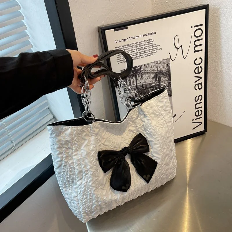 Tote Bags for Women Handbags Luxury Designer Canvas Bag Bow Tie Shoulder Bags Zipper Shopper Large Capacity School Work Handbag
Tote Bags for Women Handbags Luxury Designer Canvas Bag Bow Tie Shoulder Bags Zipper Shopper Large Capacity School Work Handbag