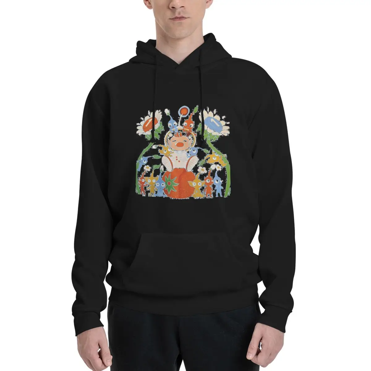 

Friendly Alien Flora Couples Plus Velvet Hooded Sweater Classic Top quality With hood pullover Home Sexy
