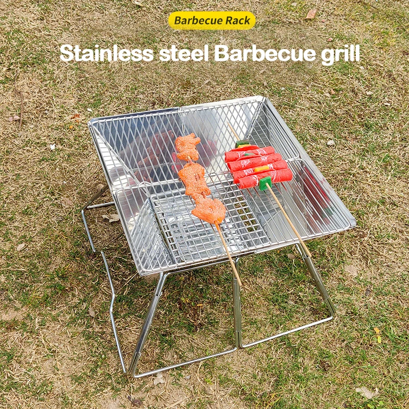 

Barbecue Grill Home Barbecue Outdoor Camping Charcoal BBQ Stove Grills Mesh Portable Smokeless Barbecue Grill Pan