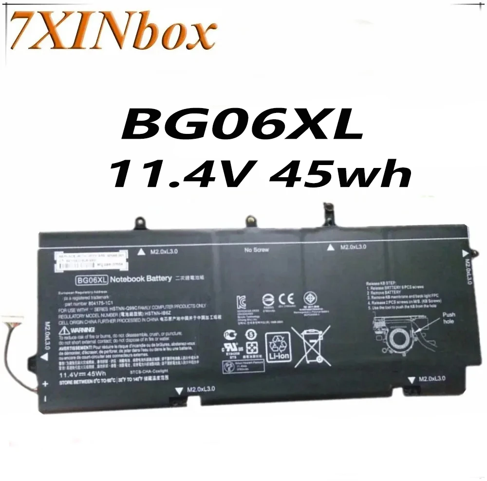 7XINbox 11,4 V 45WH оригинальный BG06XL Аккумулятор для ноутбука HP EliteBook 1040 G3 804175-1B1 BG06045XL HSTNN-IB6Z 804175-1C1
7XINbox 11,4 V 45WH оригинальный BG06XL Аккумулятор для ноутбука HP EliteBook 1040 G3 804175-1B1 BG06045XL HSTNN-IB6Z 804175-1C1
