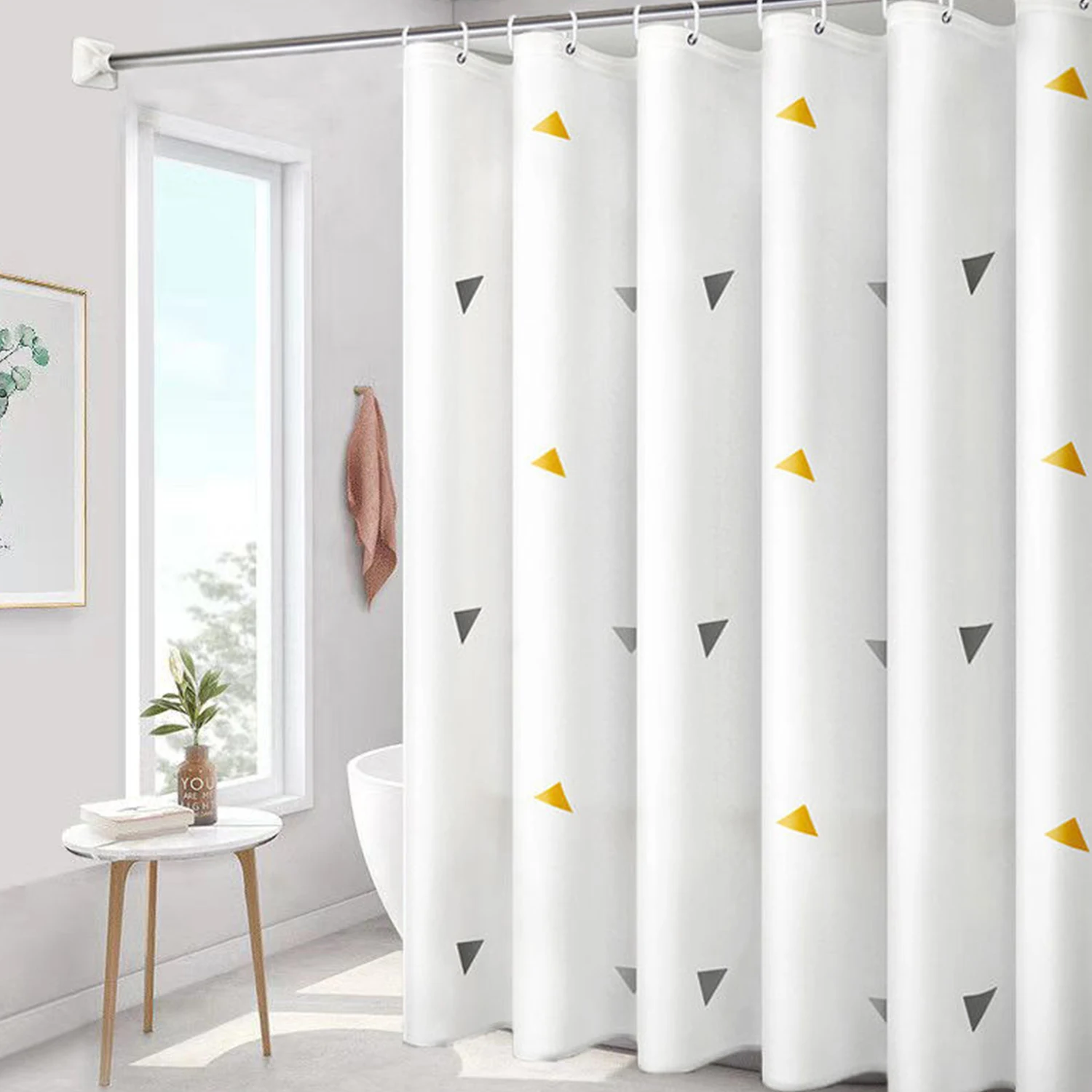 Shower Curtains Waterproof Solid Color With Hooks Rings For Bathroom Anti-mold Polyester Partition Home Bath Curtain
Shower Curtains Waterproof Solid Color With Hooks Rings For Bathroom Anti-mold Polyester Partition Home Bath Curtain
