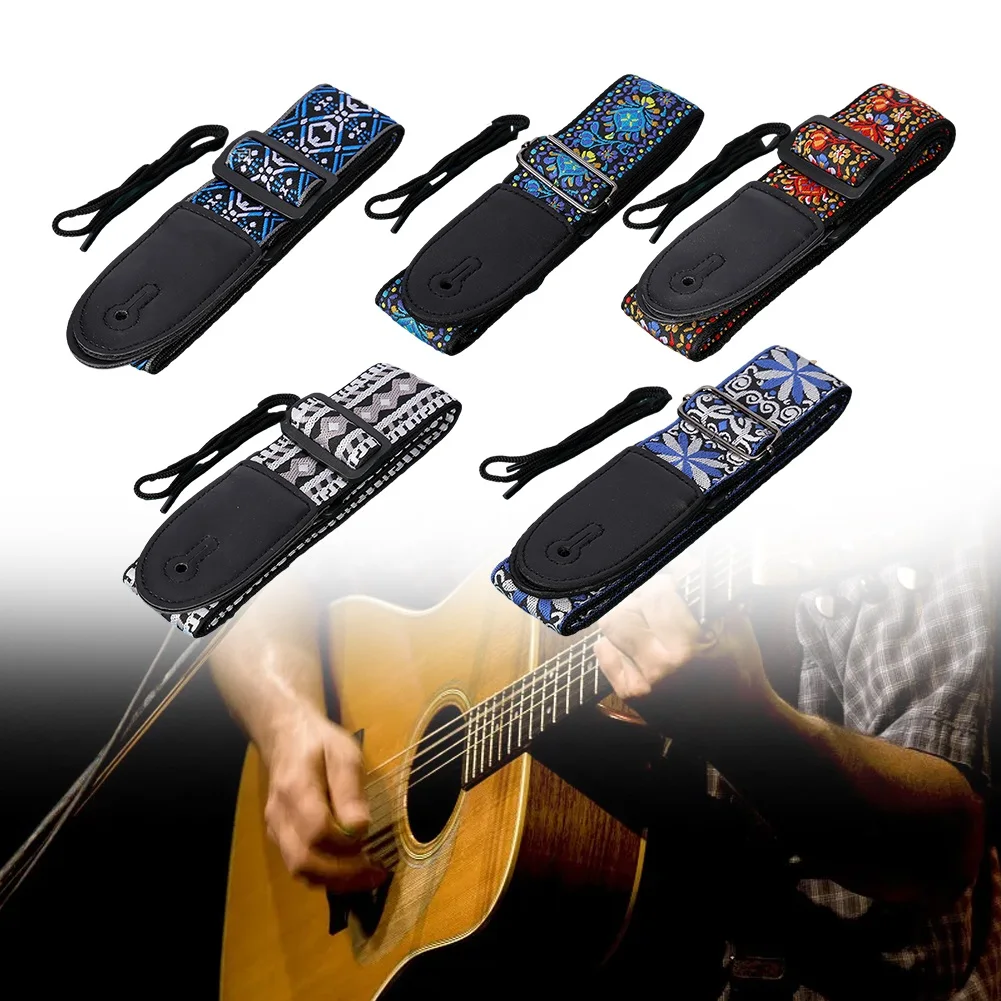 Embroidered Guitar Strap Adjustable Shoulder Strap Musical Instruments Guitar Parts For Acoustic Electric Bass Ukulele Players
Embroidered Guitar Strap Adjustable Shoulder Strap Musical Instruments Guitar Parts For Acoustic Electric Bass Ukulele Players