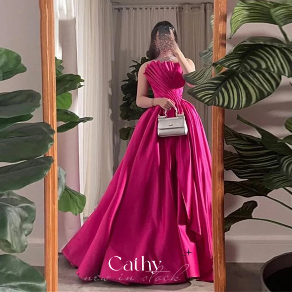 Женское атласное платье для выпускного Cathy, розовое плотное ТРАПЕЦИЕВИДНОЕ платье без бретелек, вечернее платье без рукавов, 2023
Женское атласное платье для выпускного Cathy, розовое плотное ТРАПЕЦИЕВИДНОЕ платье без бретелек, вечернее платье без рукавов, 2023
