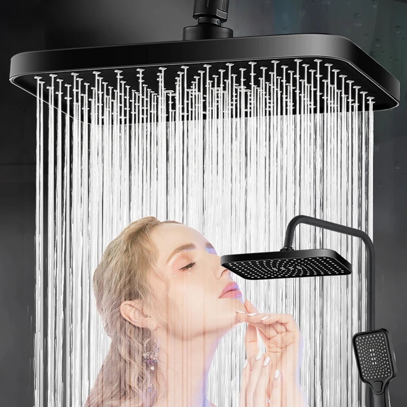 Large Rainfall Shower Head Top Over-Head High Pressure Bathroom Water Saving Rain Shower Heads Black Hand Shower Accessories
Large Rainfall Shower Head Top Over-Head High Pressure Bathroom Water Saving Rain Shower Heads Black Hand Shower Accessories