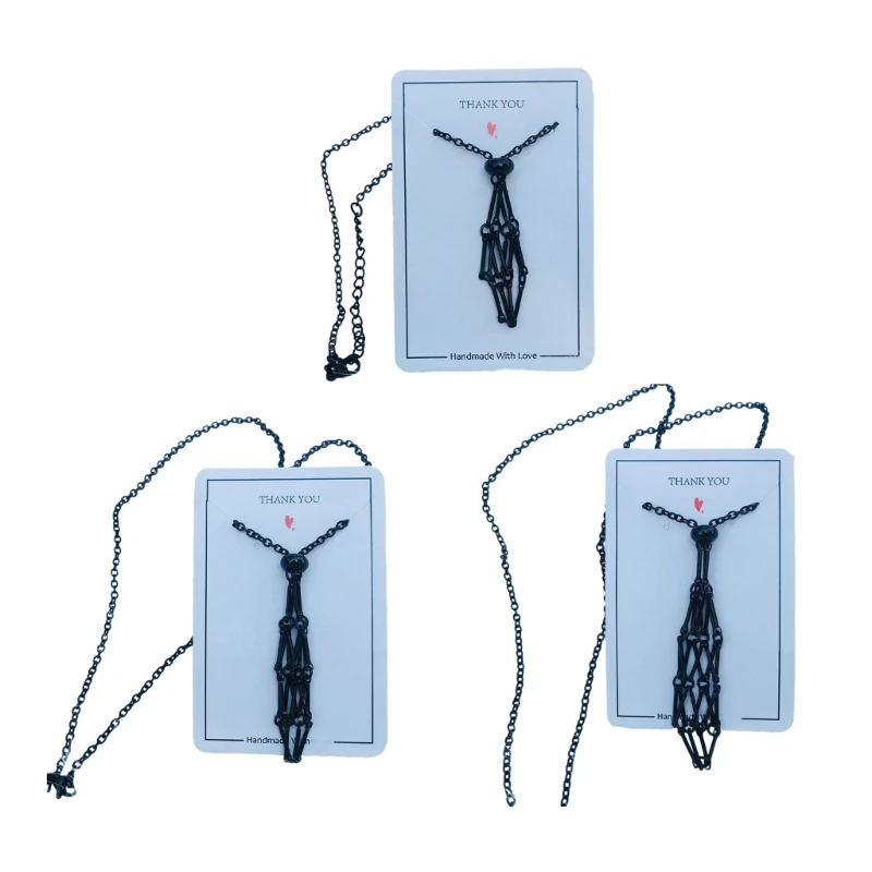 Crystal Stone Holder Necklace Adjustable Chain Mesh Pendant Necklaces Jewelry 517F
Crystal Stone Holder Necklace Adjustable Chain Mesh Pendant Necklaces Jewelry 517F