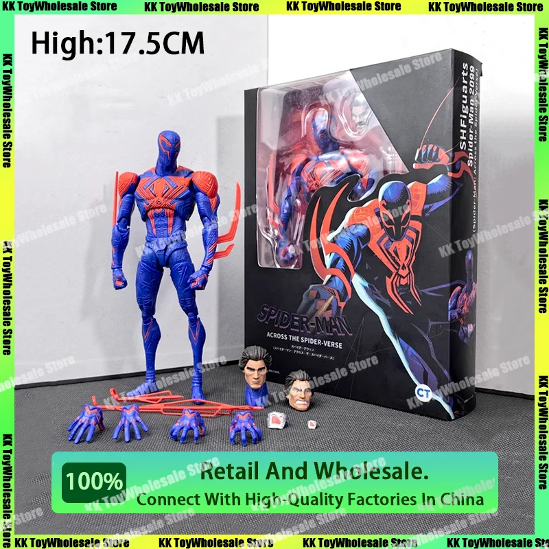 

[In Stock] Ct Spider-Man 2099 Shf S.H.Figuarts Spiderman Across The Spider-Verse Part One Action Figures Statue Figurine Toys