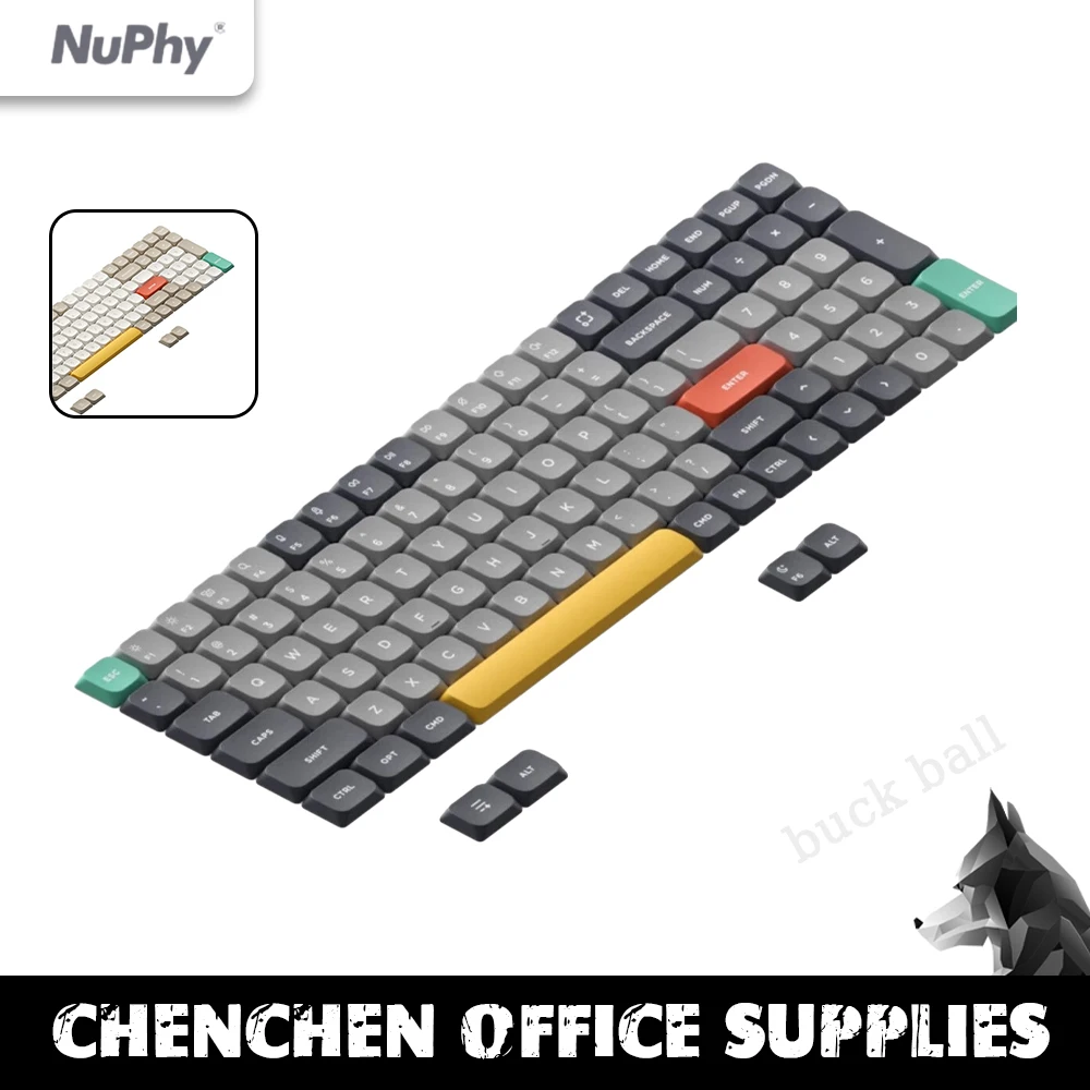 

Nuphy Air60/75/96 Keycaps Nuphy Coast Twilight Nsa Mechanical Keyboards Low Profile PBT Keycaps Five Face Dye-Sub Keycaps Gift