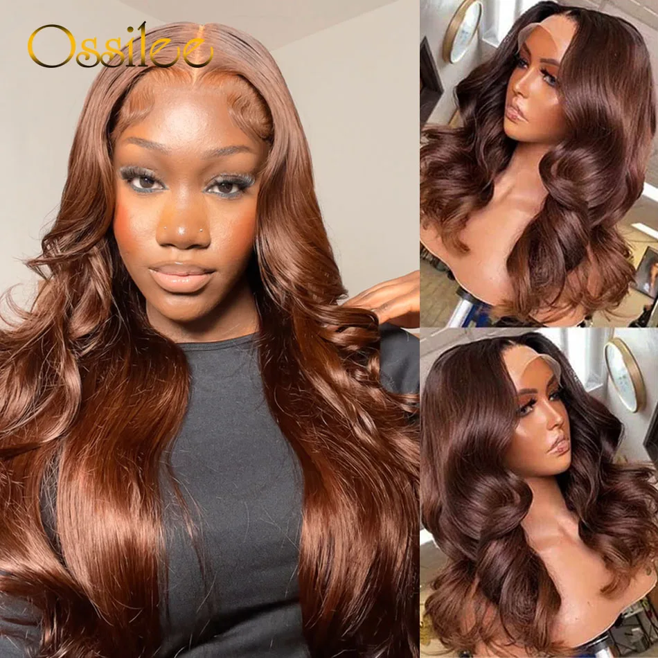 Ossilee Chocolate Brown Lace Front Human Hair Wigs Body Wave 13x6 HD Lace Frontal Wig Pre Plucked HD Lace Wig 13x6 Human Hair
Ossilee Chocolate Brown Lace Front Human Hair Wigs Body Wave 13x6 HD Lace Frontal Wig Pre Plucked HD Lace Wig 13x6 Human Hair