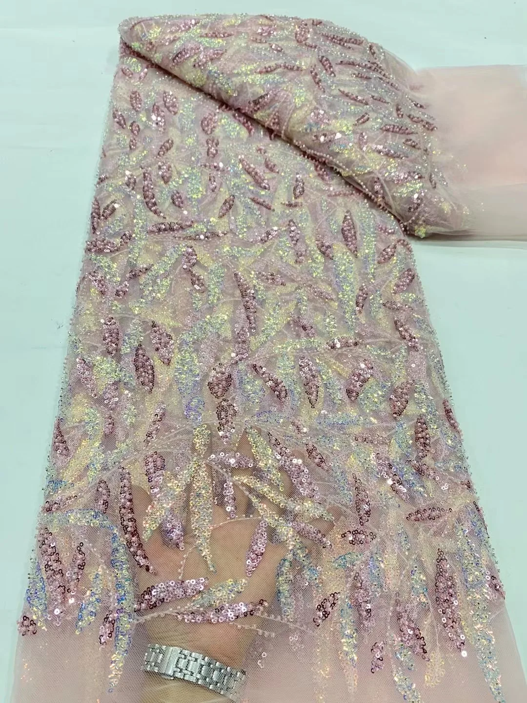 Nigerian Heavy Handmade Beaded Lace Fabric 2023 French Hight Qualiy Luxury Sequins Tulle Lace Fabric For Bridal Evening Dresses
Nigerian Heavy Handmade Beaded Lace Fabric 2023 French Hight Qualiy Luxury Sequins Tulle Lace Fabric For Bridal Evening Dresses