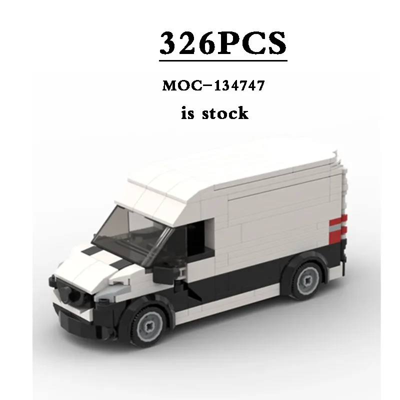 

MOC Speed Champion MOC-134747 Car Toy Building Block Model 326PCS White Van Model Ornament Puzzle Boy Toy Birthday ChristmasGift