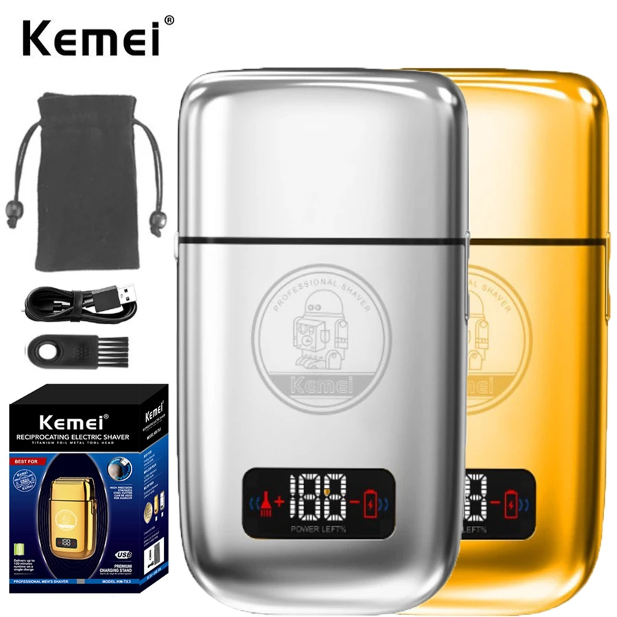 KM-TX3 metal housing rechargeable electric shaver for men hair beard electric razor bald head shaving machine professional
KM-TX3 metal housing rechargeable electric shaver for men hair beard electric razor bald head shaving machine professional