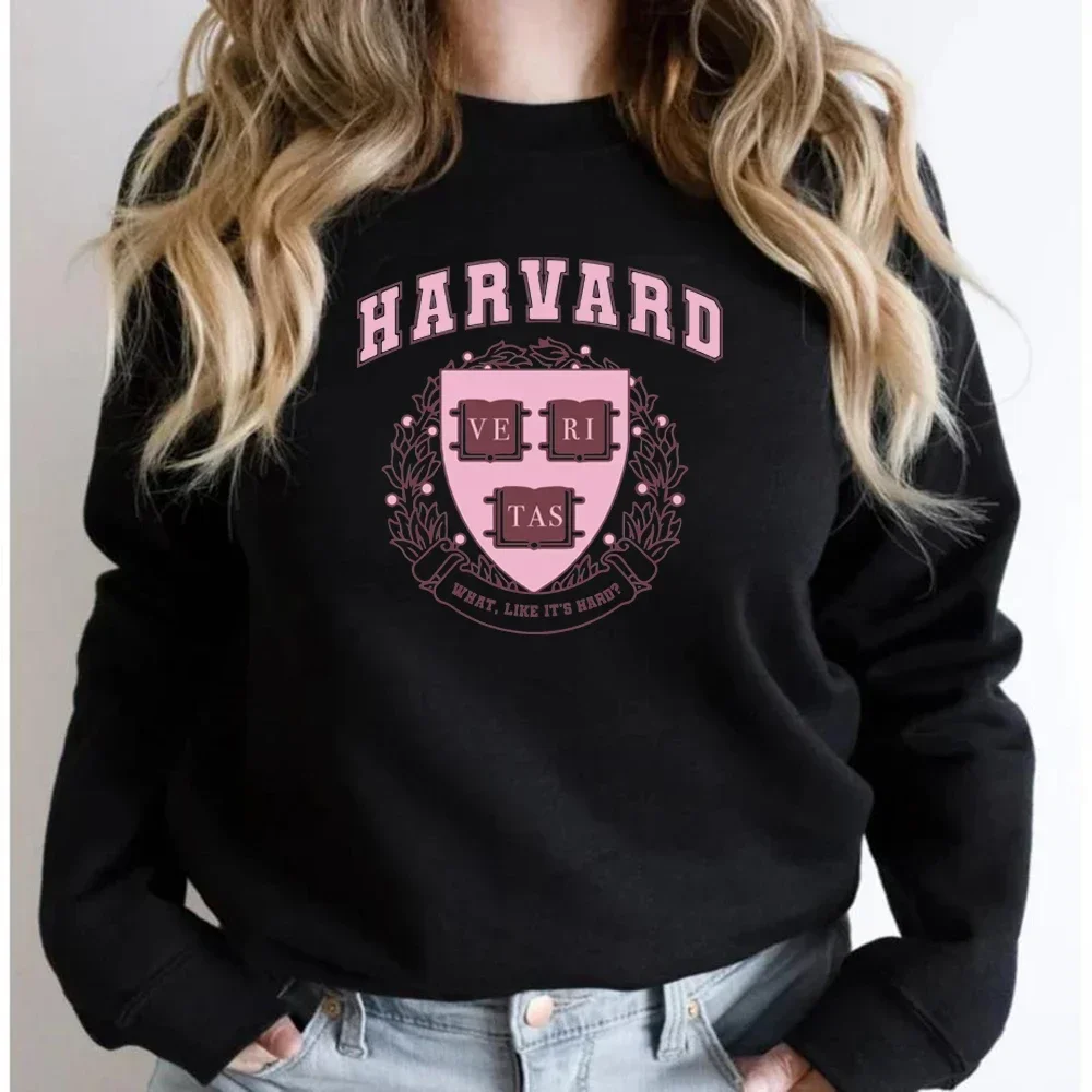 

Harvard Legally Blonde Sweatshirt What Like It's Hard Hoodie Elle Woods Crewneck Sweatshirts Fall Women Tops Casual Pullover