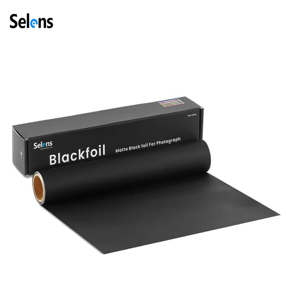 Selens Matte Film Paper Roll Black Foil For Photography Light Shaping and Masking Light Leaks Photography Accessories Spotlight
Selens Matte Film Paper Roll Black Foil For Photography Light Shaping and Masking Light Leaks Photography Accessories Spotlight