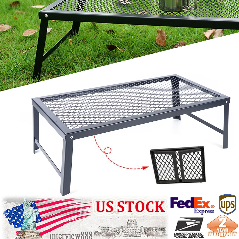 Foldable Camping Grill Fire Pit Grate Campfire Cooking Portable Stand Equipment
Foldable Camping Grill Fire Pit Grate Campfire Cooking Portable Stand Equipment