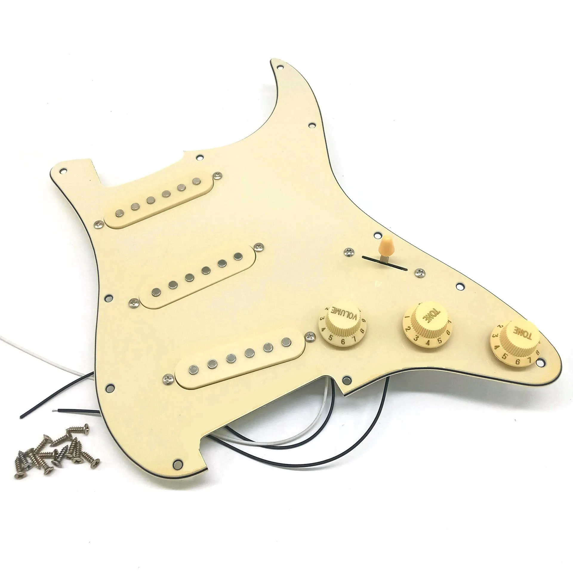 Электрическая Гитара Pickguard Pickups загруженная Предварительно Проводная сборка царапин пластина SSS желтая
Электрическая Гитара Pickguard Pickups загруженная Предварительно Проводная сборка царапин пластина SSS желтая