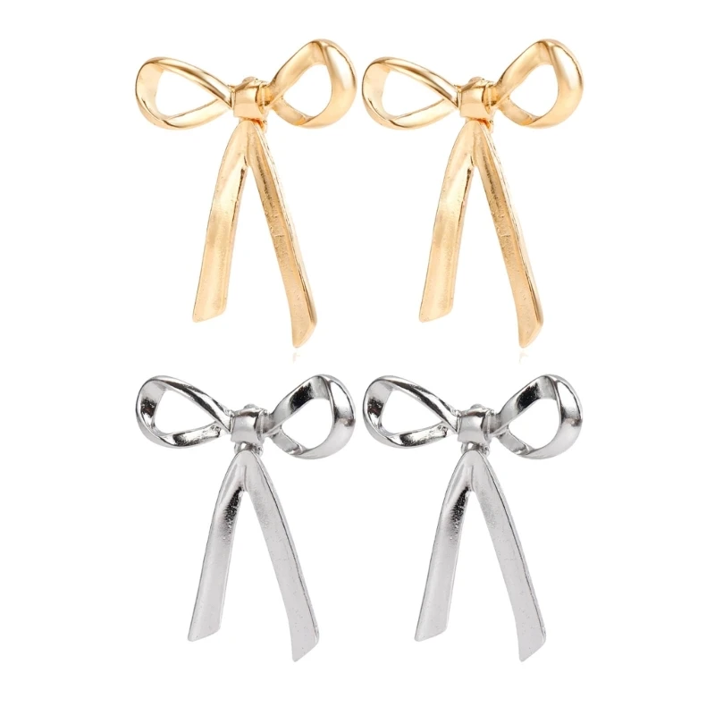E0BF Korean Fashion Bowknot Drop Earrings Female Temperament Bow Earrings Elegant Ear Studs Gold Silver Color Dangle Earrings
E0BF Korean Fashion Bowknot Drop Earrings Female Temperament Bow Earrings Elegant Ear Studs Gold Silver Color Dangle Earrings