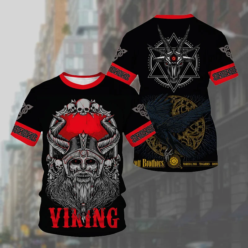 2024 Summer New Men's Summer T-shirt, Retro 3D Fashion, Viking Warrior, Digital Print, European and American Retro Style T-shirt
2024 Summer New Men's Summer T-shirt, Retro 3D Fashion, Viking Warrior, Digital Print, European and American Retro Style T-shirt