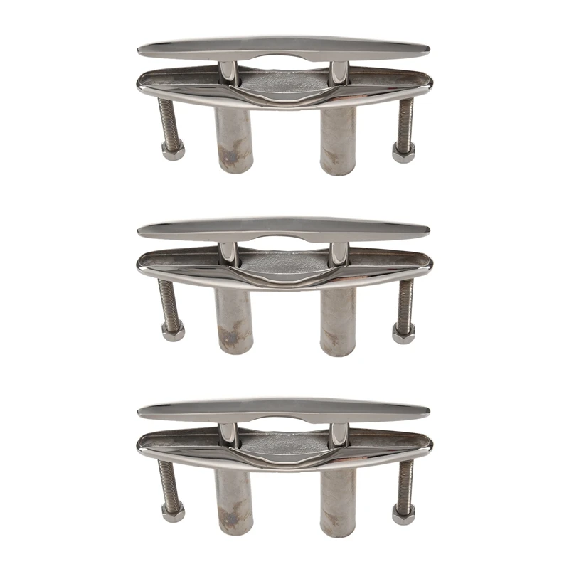 3Pc Marine 316 Stainless Steel Boat Pull Up Flush Mount Lift Cleat Bolts Yacht Boats Accessories 6 Inch
3Pc Marine 316 Stainless Steel Boat Pull Up Flush Mount Lift Cleat Bolts Yacht Boats Accessories 6 Inch