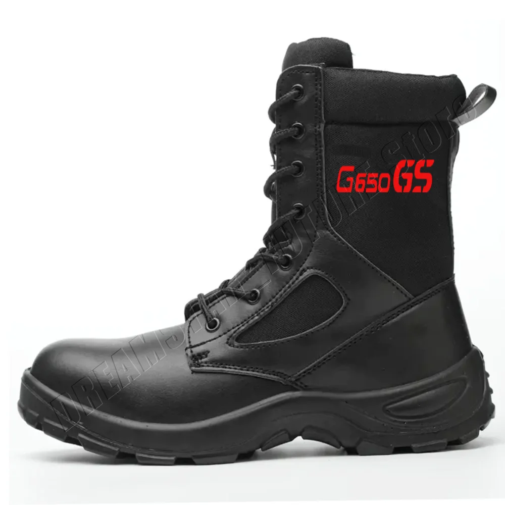 

For G 650 GS 650GS 2022 2023 2024 Motorcycle military boots stab proof and anti smashing desert combat adventure shoes