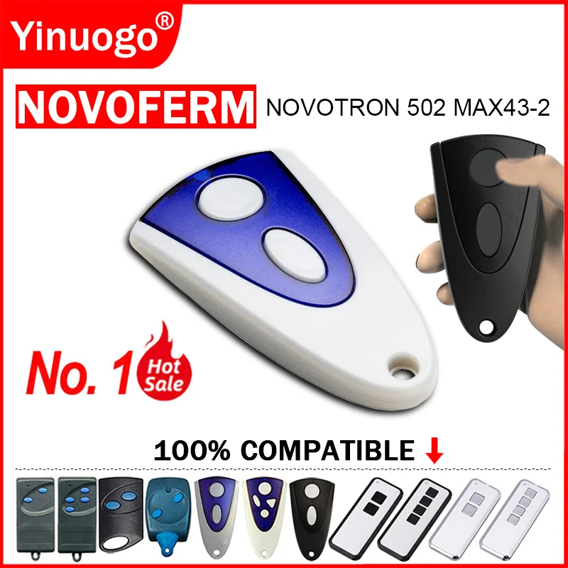 NEW NOVOFERM NOVOTRON 502 MAX43-2 504 MAX43-4 512 MIX 43-2 Garage Door Remote Control For MTR43-2 MCHS43-2 MNHS433-02 MNHS433-04
NEW NOVOFERM NOVOTRON 502 MAX43-2 504 MAX43-4 512 MIX 43-2 Garage Door Remote Control For MTR43-2 MCHS43-2 MNHS433-02 MNHS433-04