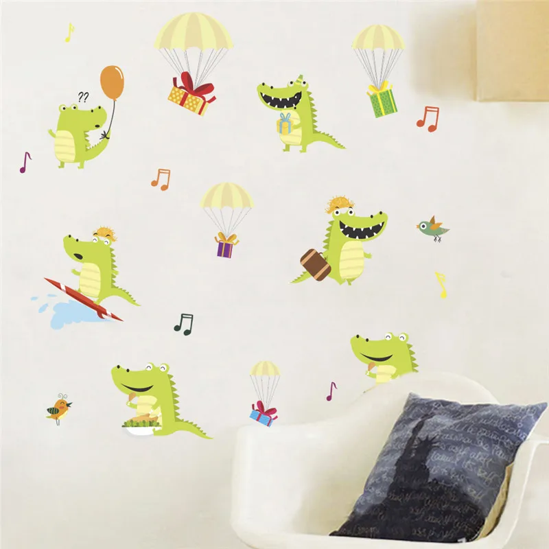 Cartoon Crocodile Play Hot Air Balloon Wall Stickers Home Decoration Kids Room Bedroom Mural Art Diy Safari Decals Pvc Posters
Cartoon Crocodile Play Hot Air Balloon Wall Stickers Home Decoration Kids Room Bedroom Mural Art Diy Safari Decals Pvc Posters