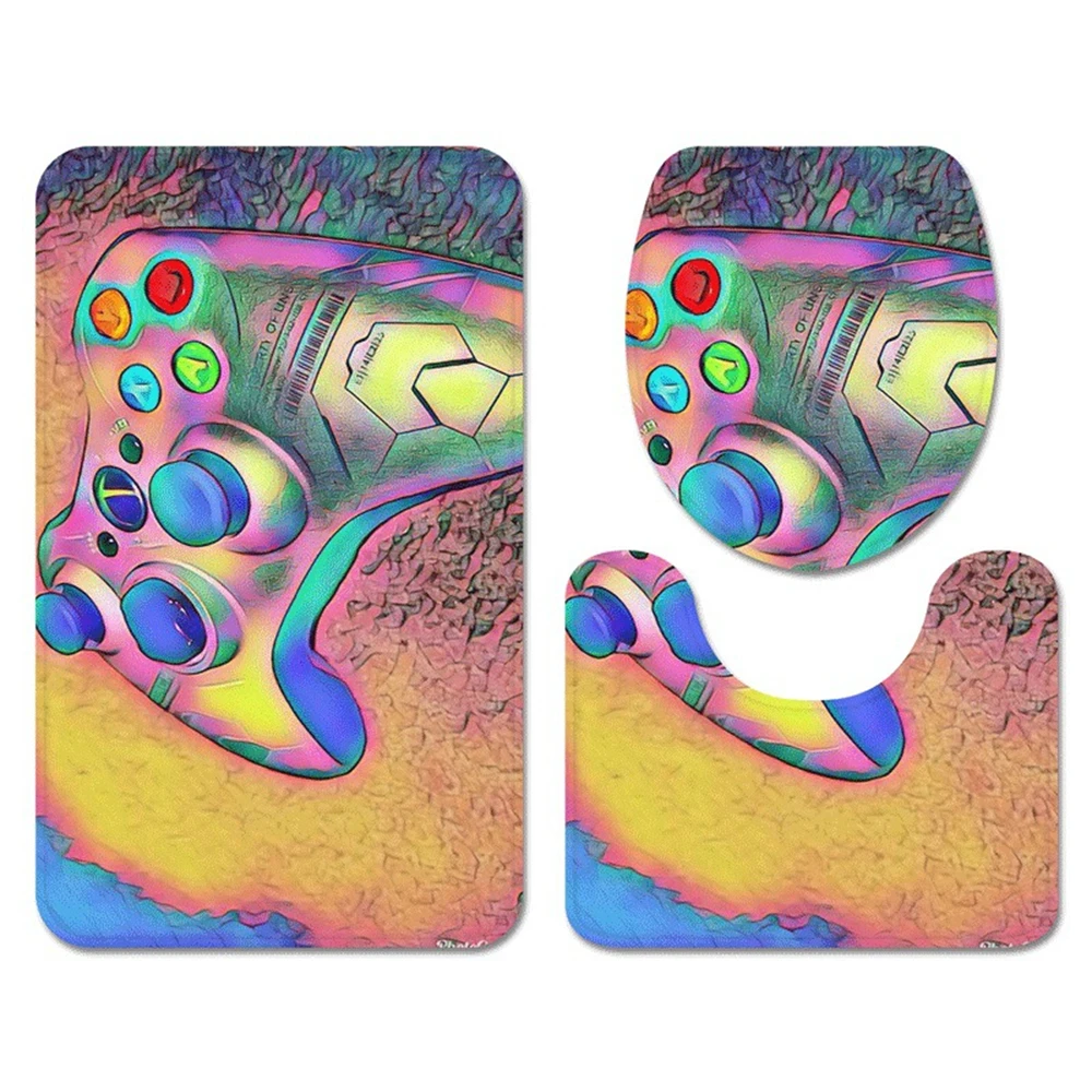 Gamers Bathroom 3-piece Bathroom Carpet Toilet Mat Foot mat Bathroom non-slip rAbsorb Water
Gamers Bathroom 3-piece Bathroom Carpet Toilet Mat Foot mat Bathroom non-slip rAbsorb Water